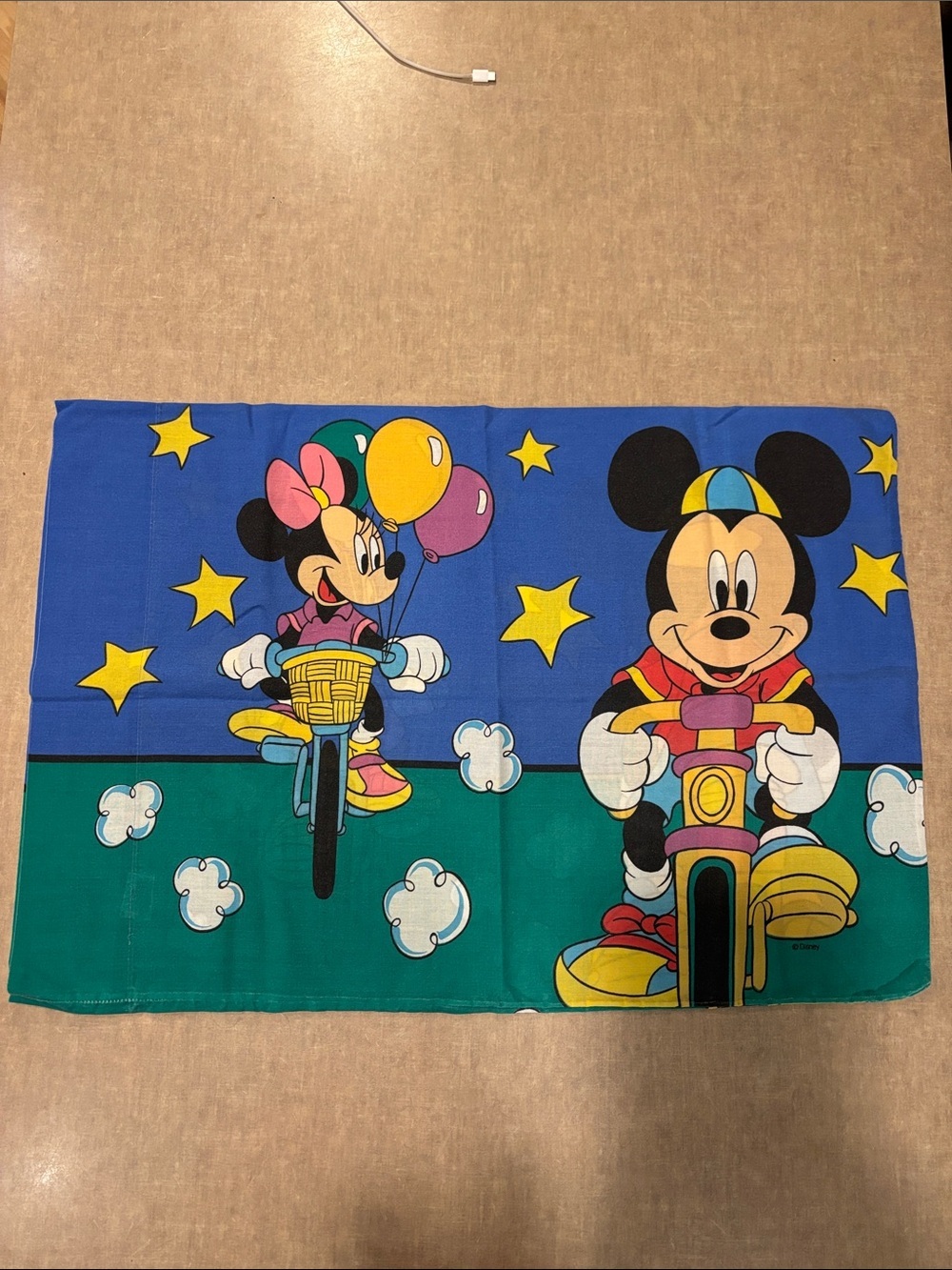 Disney Mickey & Minnie Bike Pillowcase Vintage -364sku